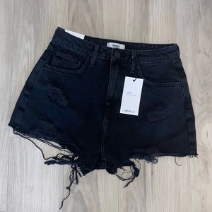 Forever 21 Black High Waisted Jean Shorts
